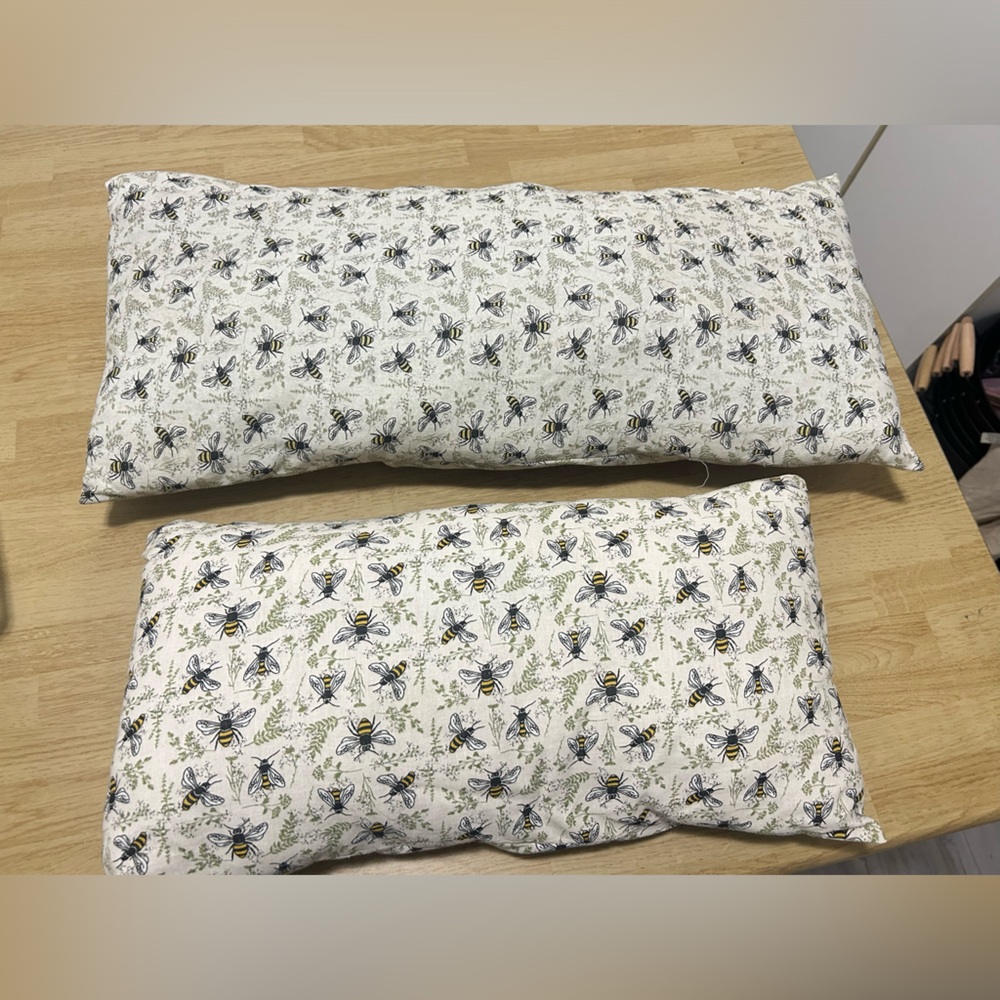 Handmade bee small pillows